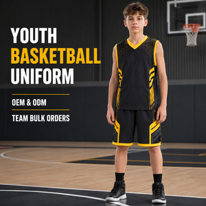 Op maat gemaakte basketbalpakken met hexagon-patroon, sportuniform voor basketbalcompetities, aangepaste logo's voor teams, groothandelsbestellingen - Product Image 1