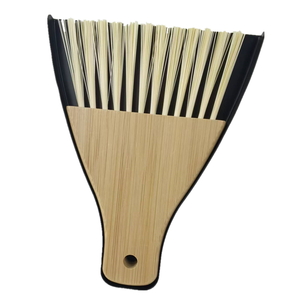 Nouveau Style de <span class=keywords><strong>pelle</strong></span> à poussière triangulaire en métal avec ensemble de brosses en bambou - Product Image 4