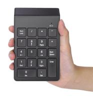 Keypad USB nirkabel Mini, dengan fungsi BT gaya busana 18 tombol 2.4G Keyboard Keypad angka nirkabel