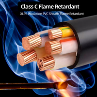 Cable de Alimentación NYY 5x16mm 30A IP68 YJV/U1000 de Bajo Voltaje con Aislamiento XLPE y Conductor de Cobre Libre de Oxígeno con Revestimiento de PVC