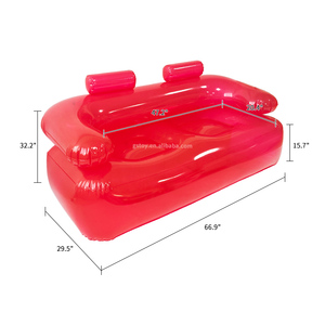 Camping en plein air PVC Film Chaise Salon Épais Air Canapé Bulle Transparent Gonflable Canapé - Product Image 5