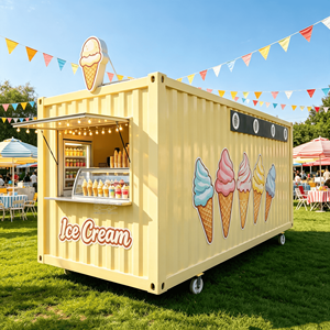 Commercial Catering Equipment Shipping <b>Container</b> Food Trailer Prefab Restaurant Mobile Kitchen <b>Container</b> - Product Image 4
