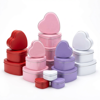 Boîte en métal personnalisée en forme de cœur rouge, qualité alimentaire, emballage cadeau, chocolat, bonbons, biscuits, Saint-Valentin, boîte en métal en forme de cœur