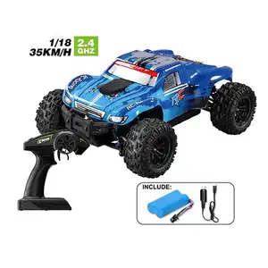 2.4G Scale 1:18 PVC Remote Control Car High Speed Racing Truck 4 WD Off-road Vehicle RC Car For Kids