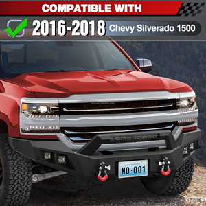 Parachoques Delantero y Trasero de Ancho Completo para Chevy Silverado 1500 2016-2018, Color Negro, <span class=keywords><strong>Precio</strong></span> de Fábrica ULON, Accesorios para Automóviles - Product Image 6