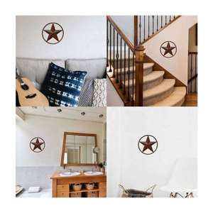 Metal estrella rústico Viejo Oeste país familia granja pared colgante decoración arte - Product Image 6