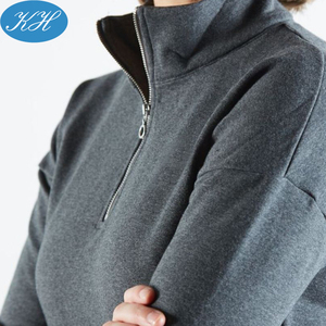 Felpa da equitazione per bambini con collo alto alla moda di Design OEM con felpa equestre con mezza zip - Product Image 6