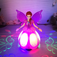 Poupée fantaisie électrique pour enfants personnalisée bon marché vente en gros musique légère rotative danse universelle jouet princesse fille