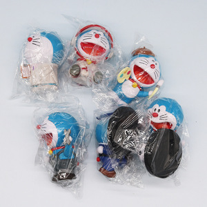 8-9CM <span class=keywords><strong>Doraemon</strong></span> Cos Q Ver. Trabajo Profesión Atletas Policía PVC Anime Figura para Catcher Egg Box Gashapon Game Machine Premio Juguete - Product Image 2