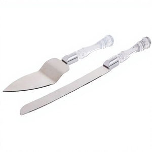 <b>Mirror</b> Polished 18/8 Stainless Steel Cake Tools Eco-Friendly Cake Server With <b>Acrylic</b> Handle Restaurant Tableware Cake Knife - Product Image 1