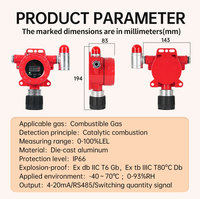 Détecteur de fuite de gaz fixe GTYQ-DR900 pour station de gaz liquéfié, capteur de combustion catalytique commerciale CH4 H2 C2H2 100%LEL