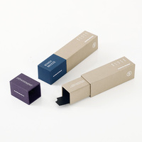 Boîtes à tiroirs coulissants simples et personnalisables avec papier artistique et revêtement UV pour l'emballage de cosmétiques et de bijoux