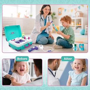 Juego de Imitación de Doctor para Niños 008-605, Juguete de Rol 3 en 1, Estación Médica Móvil Portátil, Mesa de Doctor para Niños, Regalos de <span class=keywords><strong>Navidad</strong></span> - Product Image 4