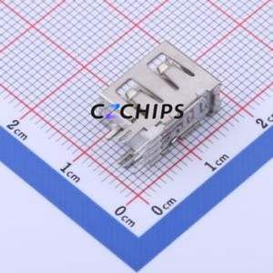 906-762A1014D10200 USB Connector Through hole Component (THT) Connector Type-A USB 2.0 Female Side Insert - Product Image 2