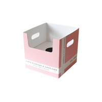 Boîte à fleurs faite à la main pour plantes en pot Boîte d'emballage pour bouquet de fleurs Boîte pliante en papier kraft pour arrangement floral