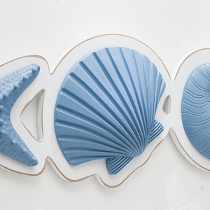 Mediterranean Resin <b>Wall</b> <b>Decor</b> Starfish Scallop Conch Shell Set Home <b>Decor</b> Hanging Ornaments Bedroom Entryway Decoration - Product Image 4