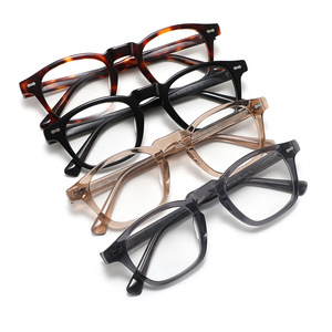 Montures de lunettes en acétate de Wenzhou, rectangulaires, monture complète, tendance mode féminine CO1129 - Product Image 1