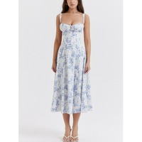 Vestido Largo de Verano de Alta Gama, Estilo Camisola, Estilo Elegante, Estilo Francés, Multicolor, Venta al por Mayor, Vestidos Casuales