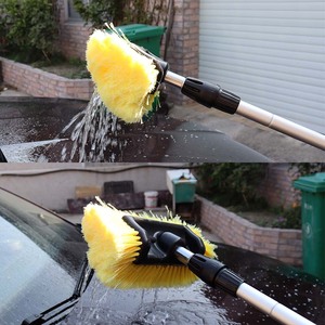 Nouvelle <span class=keywords><strong>brosse</strong></span> télescopique en aluminium à poils souples pour <span class=keywords><strong>lavage</strong></span> de <span class=keywords><strong>voiture</strong></span> <span class=keywords><strong>avec</strong></span> fonction de circulation d'eau pour le nettoyage - Product Image 6