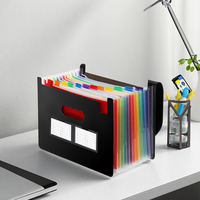 Carpeta de Expansión de Bolsillo con 24 Compartimentos de Colores Arcoíris, Personalizada, para Papel Carta A4, Organizador de Documentos