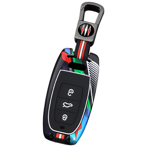 Étuis de protection pour clés en zinc pour <span class=keywords><strong>Audi</strong></span> A4L <span class=keywords><strong>A4</strong></span> B9 Q5 Q7 TT TTS TFSI A5 S5 8S 2016 2017 2018 2019 2020 2021 Accessoires de protection - Product Image 1