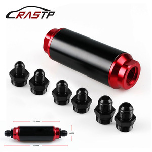 กรองน้ำมันเชื้อเพลิง Crastp ขนาด 44 มม. พร้อมอะแดปเตอร์ AN6 AN8 AN10 สำหรับดัดแปลงรถยนต์ - Product Image 1