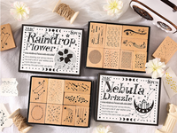 Tampons encreurs en bois de haute qualité pour enfants, pour le bricolage et l'usage au bureau, 1 boîte, modèle YZ2506BBI, fabriqué en Chine ZHE