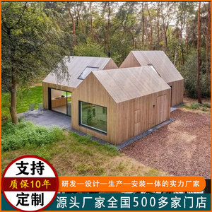 Cabane d'été moderne en bois pour 3-4 personnes, abri extérieur en bois traité sous pression - Product Image 4