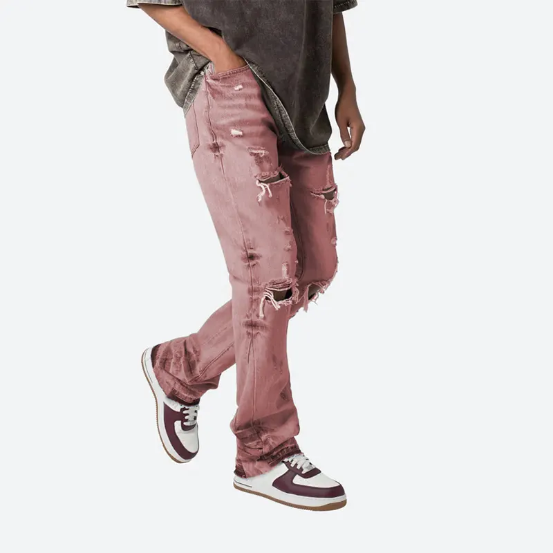 DiZNEW Die neuesten Hip Hop Ripped Style Herren Jeans profession elle Hersteller Custom Design Herstellung Großhandel Lieferanten