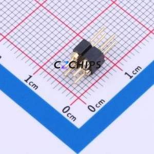 PZ254-2-02-Z-C Pin Header Through hole Component (THT),P=2.54mm Connector 2x2P 2.54mm 2.54mm Round Pin - Product Image 1