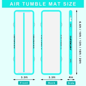 Chất Lượng Cao Thể Thao Phòng Tập Thể Dục Mat 20Cm Dày Trong Nhà Giải Trí Giải Trí Theo Dõi Không Khí Matte Inflatable Thể Dục Dụng Cụ Thảm - Product Image 3