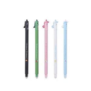 Wholesale Plastic <b>Pens</b> School Students 0.5mm and 0.7mm Kids Custom Logo Animals Giraffes Dinosaurs Gel Ink Cute <b>Erasable</b> <b>Pen</b> - Product Image 3