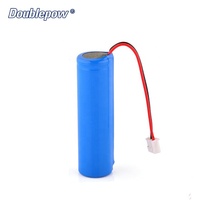 Batterie Li-ion 2500mAh 3.7V à dessus plat, rechargeable, pack de batteries lithium-ion 18650 avec câble de connexion PCM