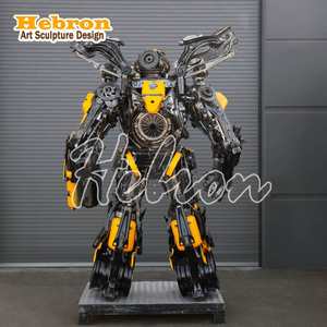 Grande sculpture robot en acier inoxydable, sculptures en métal <span class=keywords><strong>Transformers</strong></span>, sculpture extérieure en fer, statue <span class=keywords><strong>Optimus</strong></span> <span class=keywords><strong>Prime</strong></span> pour hall d'hôtel - Product Image 4