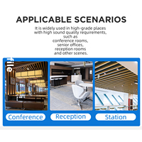 Système de sonorisation de bureau commercial de haute qualité 20W 100V, musique d'ambiance multi-zones, voix claire, haut-parleur encastré au plafond