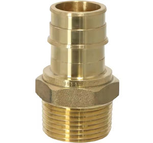 Sortie d'usine gros filetage en laiton/sertissage pex raccord réducteur pour plomberie et tuyau PE ASTM F1960 - Product Image 1