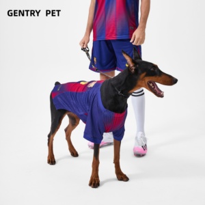 Chaleco Deportivo de Fútbol para Mascotas, de Poliéster, con Rayas Rojas y Azules, Transpirable, Protector Solar, Fácil de Limpiar, Estilo <span class=keywords><strong>Barcelona</strong></span> - Product Image 5