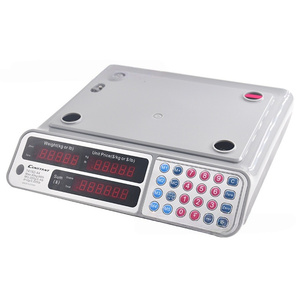 Báscula Electrónica de Precios Veidt con Pantalla LED de Doble Cara, Bandeja de Acero Inoxidable de Alta Calidad para Frutas y Verduras 14191-44 Electr - Product Image 2