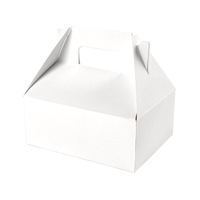 Caja de embalaje de tarta de queso blanca, papel de embalaje de comida para hornear a mano, precio bajo