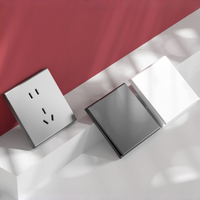 Interruptor de Pared Inteligente Zigbee de 1 Canal, Material de PC, 110V-250V, para Aplicaciones, Estilo Moderno, Fácil Instalación, Directo de Fábrica en China