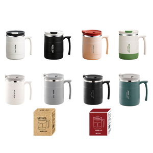 Taza de Acero Inoxidable 304, Taza de Café de Alta Gama, Taza de Desayuno, Taza de <span class=keywords><strong>Agua</strong></span> para el Hogar y la Oficina con Cuchara - Product Image 1