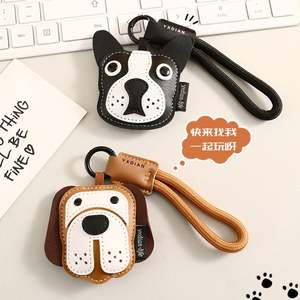 Llavero de Cuero con Diseño de Animal de Dibujos Animados, Colgante para Teléfono, Llavero de Cuero con Perrito <span class=keywords><strong>Beagle</strong></span>, Bulldog Francés, Accesorios Decorativos - Product Image 4
