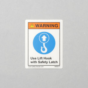 Etiqueta Adhesiva de Seguridad para Grúas Industriales con Acabado Mate, Resistente al Agua y a los Arañazos - Product Image 3