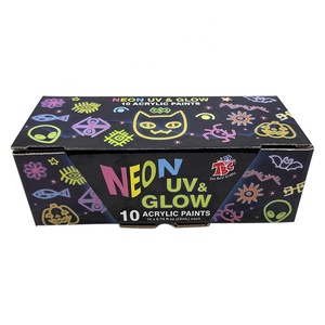 10 pièces 22ml lueur dans le noir peinture Fluorescent néon couleurs lueur acrylique peintures étanche <span class=keywords><strong>Blacknight</strong></span> peinture pour Halloween décor - Product Image 3