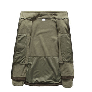 Inverno caldo abbigliamento sportivo <span class=keywords><strong>uomo</strong></span> giacche in pile tinta unita - Product Image 4