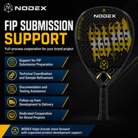 Raquette de padel NODEX SPORT en carbone 12K, design pont spécial, qualité supérieure, vente flash, OEM