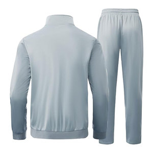 Conjunto de chándal para hombre, informal, con chaqueta de manga larga y pantalones deportivos a juego para actividades al aire libre, chándal para hombre - Product Image 3