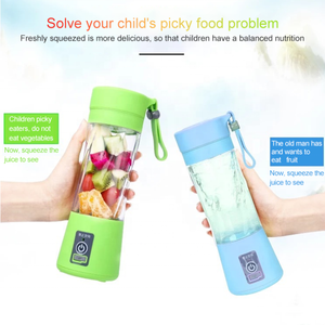 <span class=keywords><strong>Mini</strong></span> portatile di Plastica Bottiglia di Succo di Frutta Tazza Frullatore USB Ricaricabile Automatico Veloce di Miscelazione Frutta Spremiagrumi Elettrico - Product Image 5
