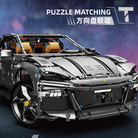 Voitures de sport super rapides à l'échelle 1:10, voiture de course RC high-tech, blocs de construction MOC pour véhicules Technic, jouet en plastique pour garçons pour la construction