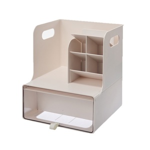 Organisateur <span class=keywords><strong>de</strong></span> bureau 3-en-1, étagère, vitrine pour figurines avec tiroir, capacité <span class=keywords><strong>de</strong></span> 1,2 kg, rangement robuste pour papeterie, vente en gros OEM - Product Image 6